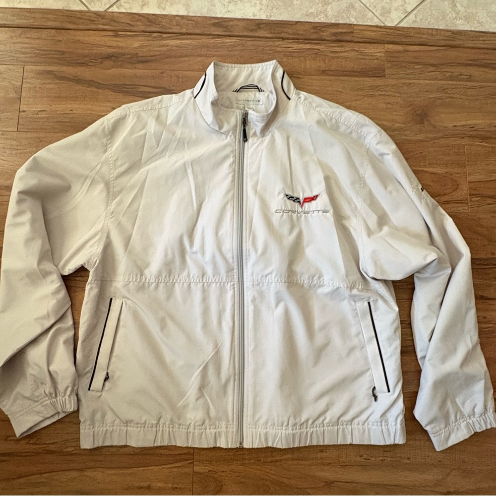 Cutter & Buck Men’s Corvette White Windbreaker Jacket